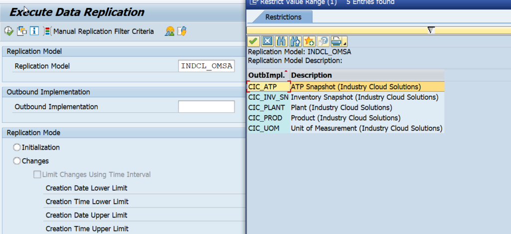 DRFOUT S4/Hana example